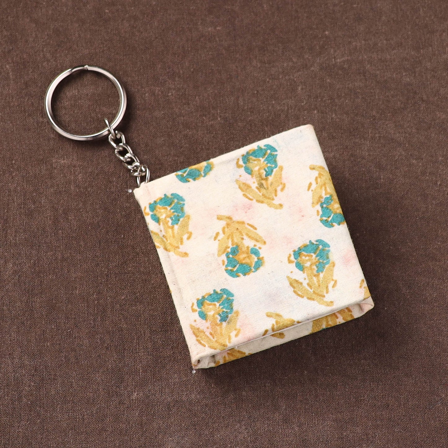 Mini Diary Keychain in Floral Prints Cover 01