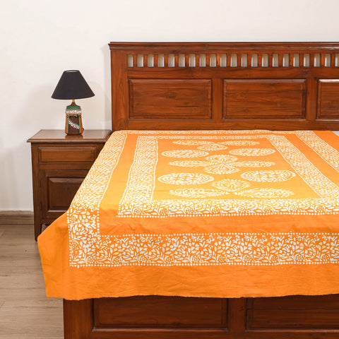 Hand Batik Print Single Bedsheet (90 x 60 in) 13