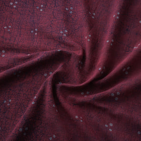 Purple - Akola Hand Block Print Slub Cotton Fabric 26