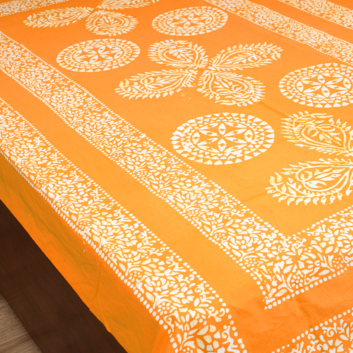 Hand Batik Print Single Bedsheet (90 x 60 in) 13