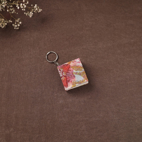 Mini Diary Keychain in Floral Prints Cover 03