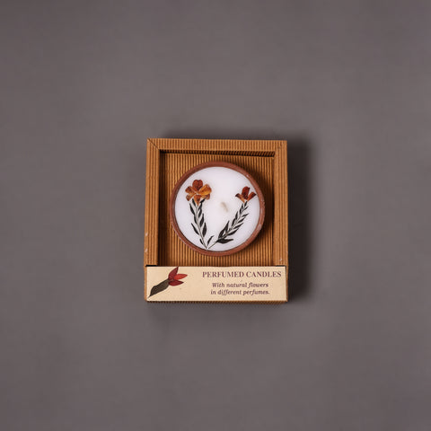 Sri Aurobindo Ashram - Handmade Clay Pot Candle (Assorted) 03