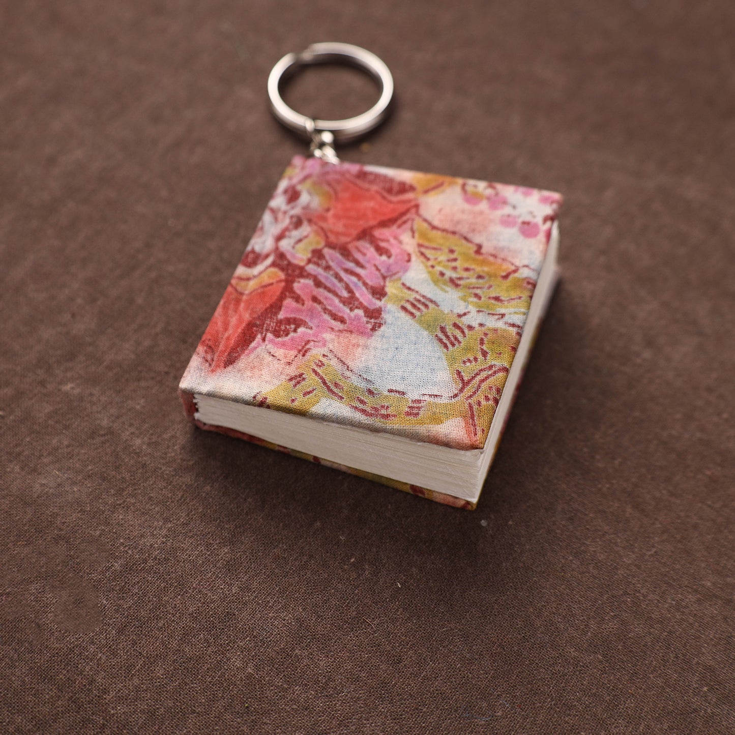 Mini Diary Keychain in Floral Prints Cover 03