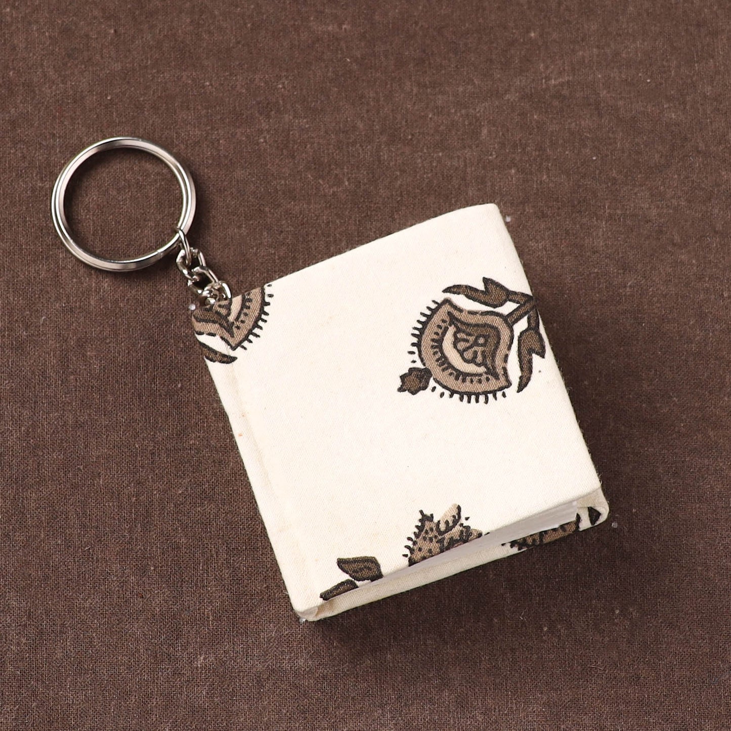 Mini Diary Keychain in Floral Prints Cover 04
