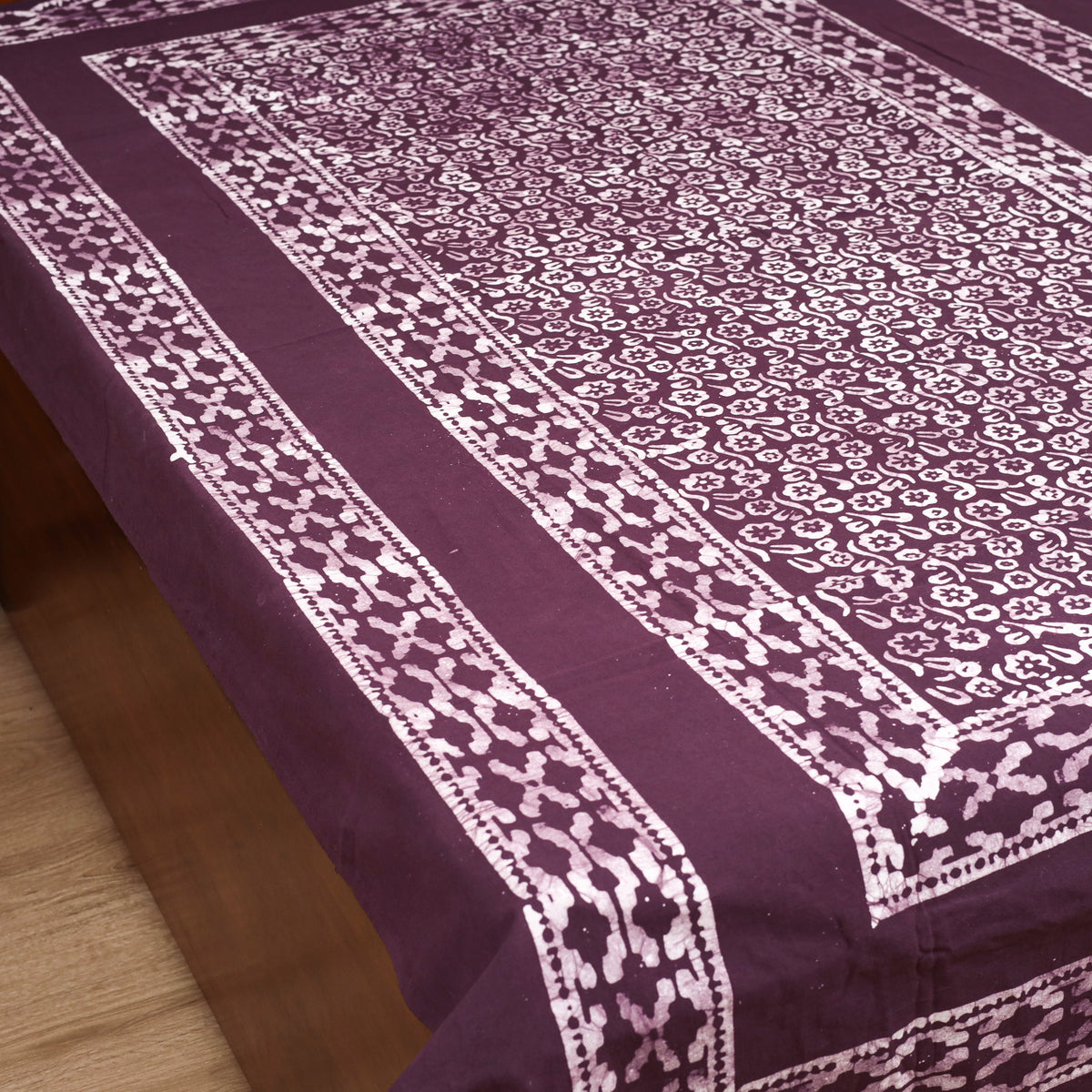 Hand Batik Print Single Bedsheet (90 x 60 in) 15