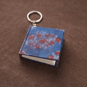 Mini Diary Keychain in Floral Prints Cover 06