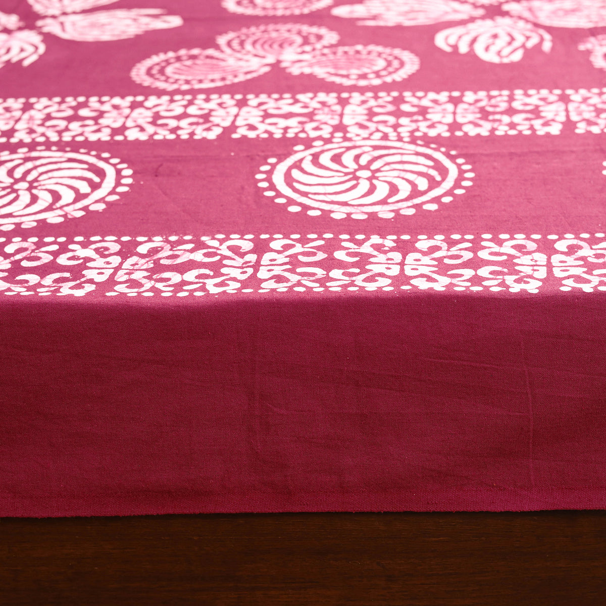 Hand Batik Print Single Bedsheet (90 x 60 in) 17