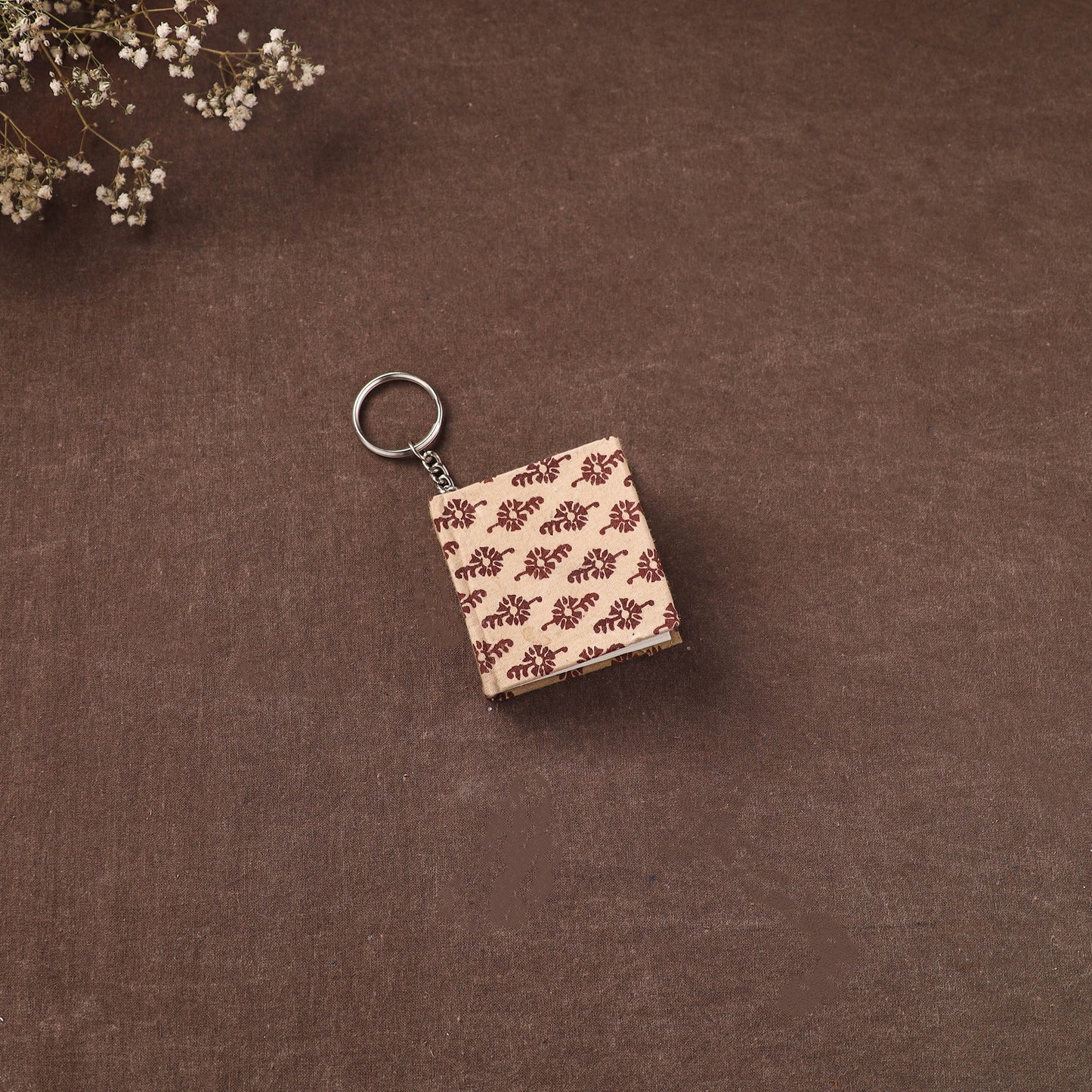 Mini Diary Keychain in Floral Prints Cover 10