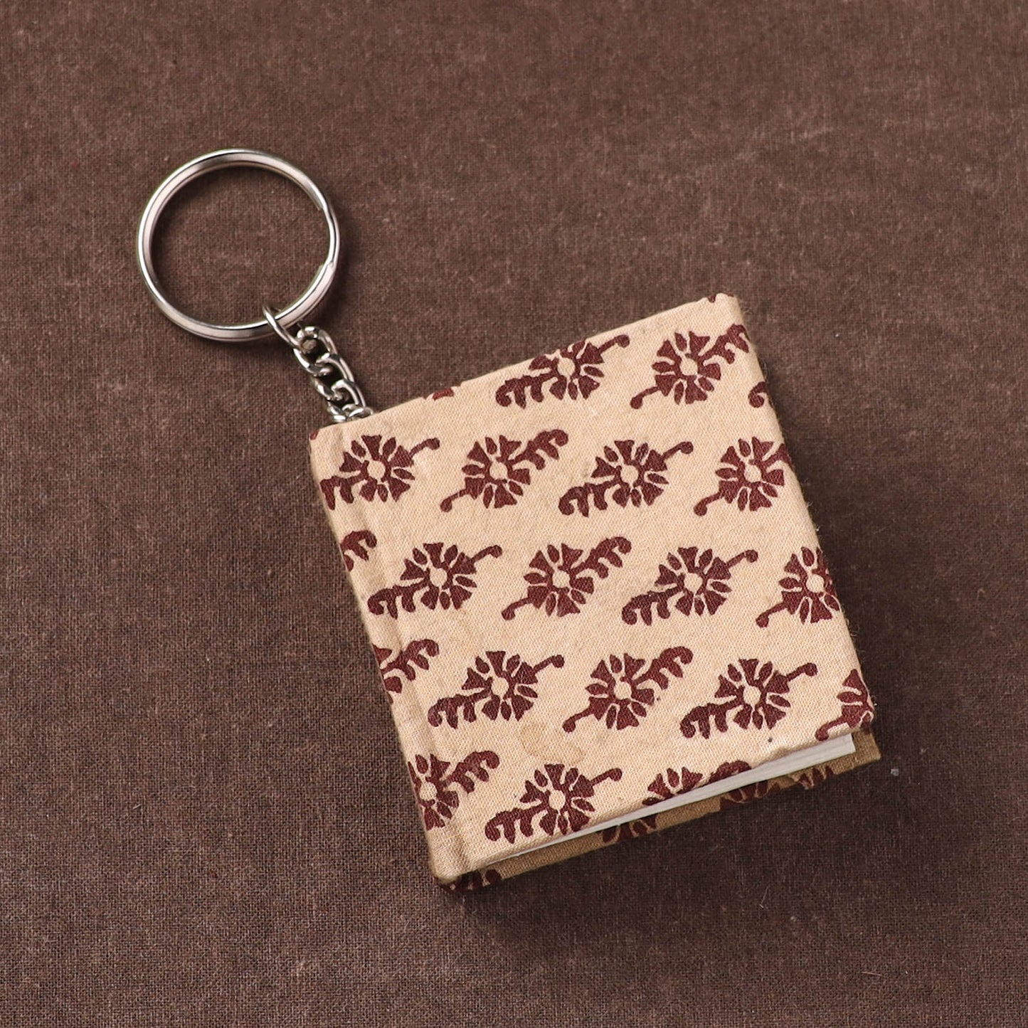 Mini Diary Keychain in Floral Prints Cover 10