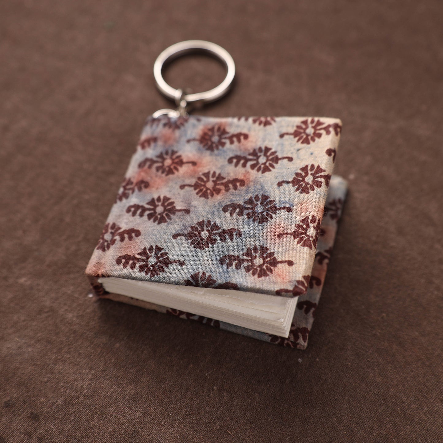 Mini Diary Keychain in Floral Prints Cover 11