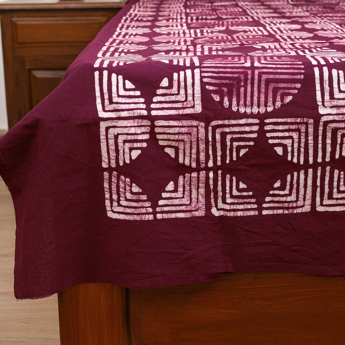 Hand Batik Print Single Bedsheet (90 x 60 in) 20