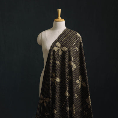 Brown - Akola Hand Block Print Slub Cotton Fabric 24