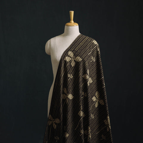 Brown - Akola Hand Block Print Slub Cotton Fabric 24