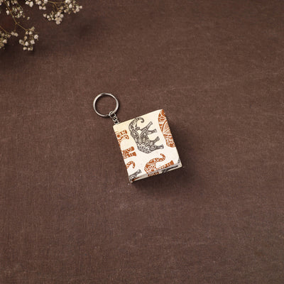 Mini Diary Keychain in Floral Prints Cover 13