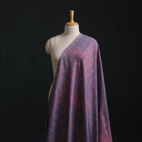 Purple - Akola Hand Block Print Slub Cotton Fabric 25