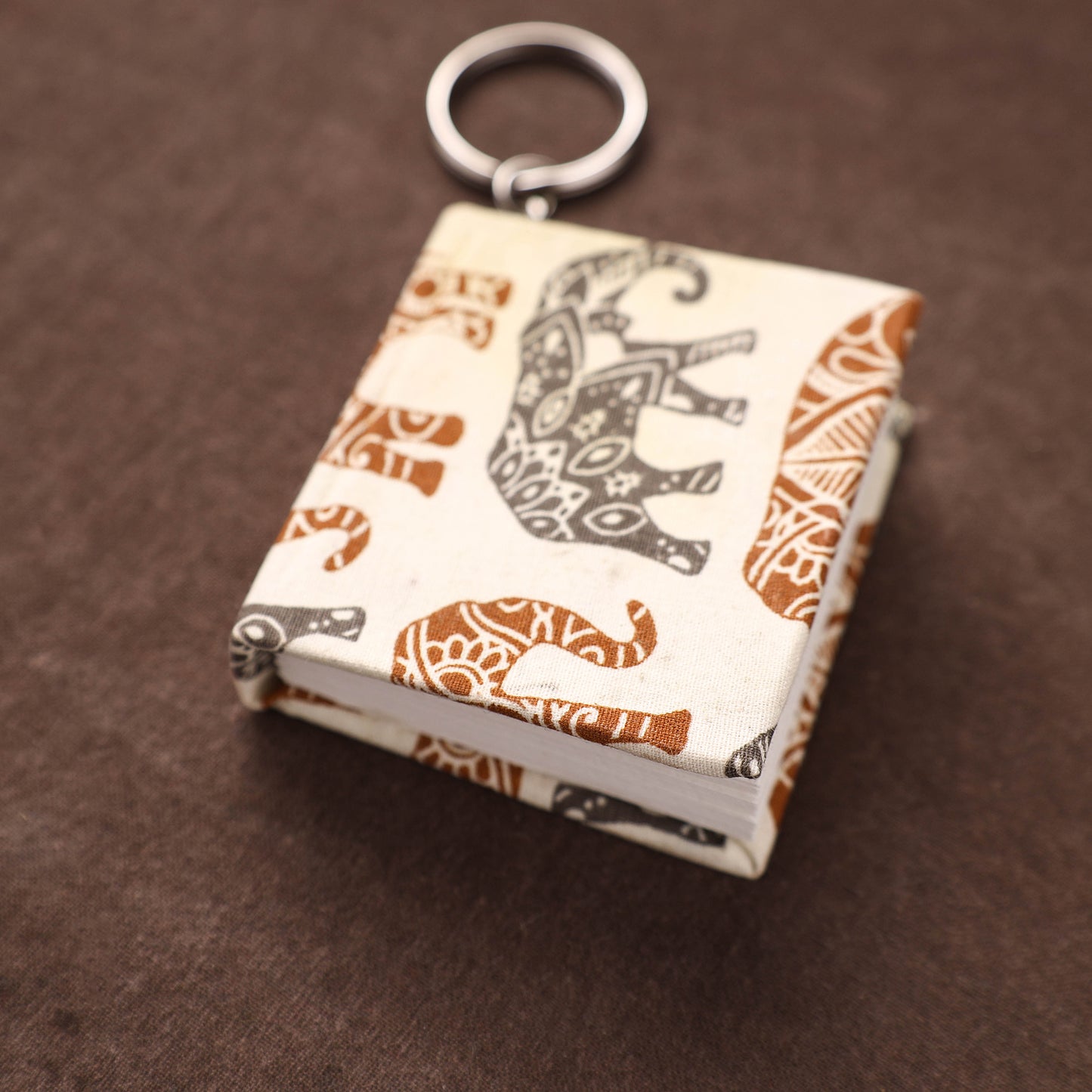 Mini Diary Keychain in Floral Prints Cover 13