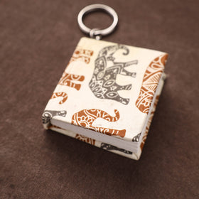 Mini Diary Keychain in Floral Prints Cover 13