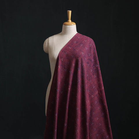 Purple - Akola Hand Block Print Slub Cotton Fabric 26