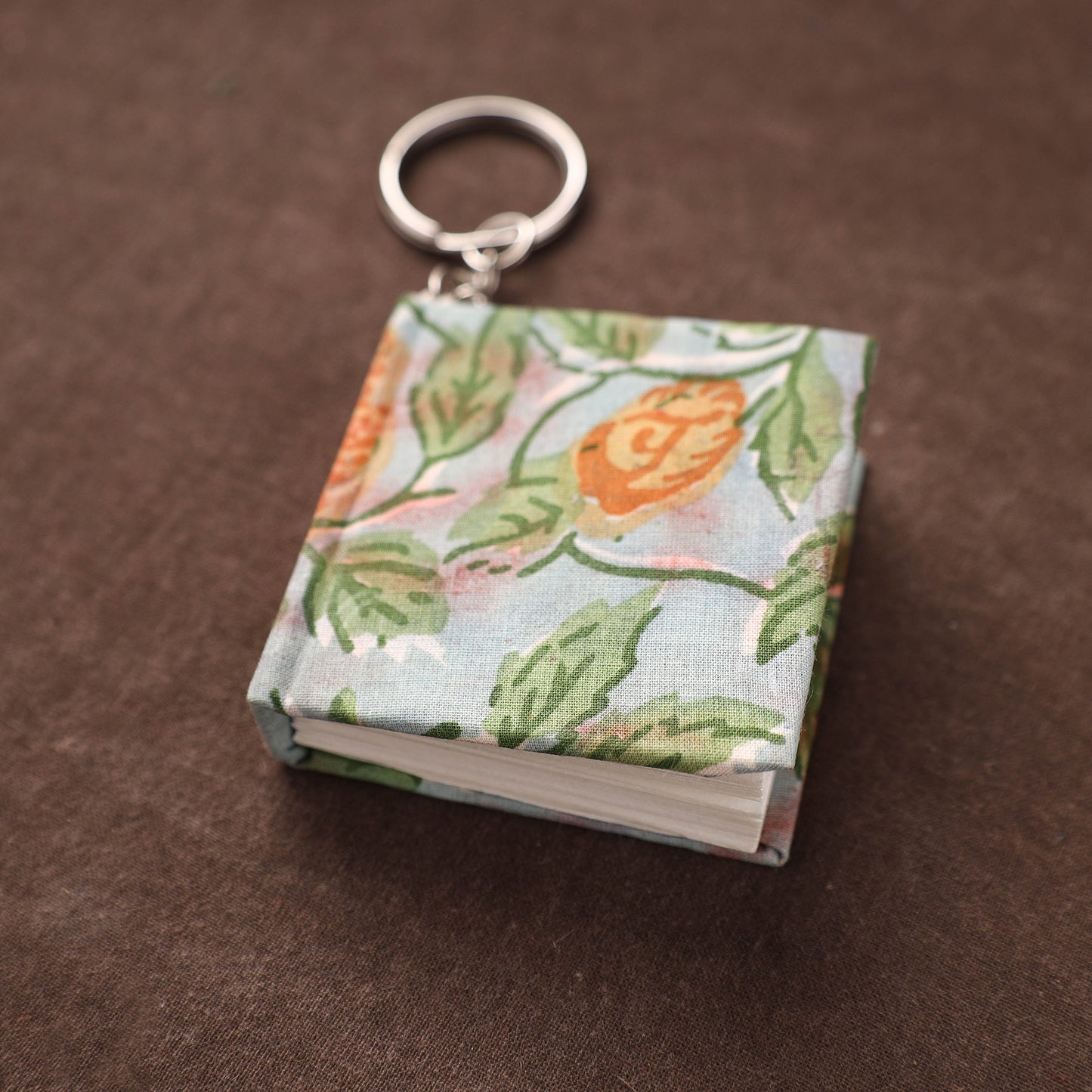 Mini Diary Keychain in Floral Prints Cover 16