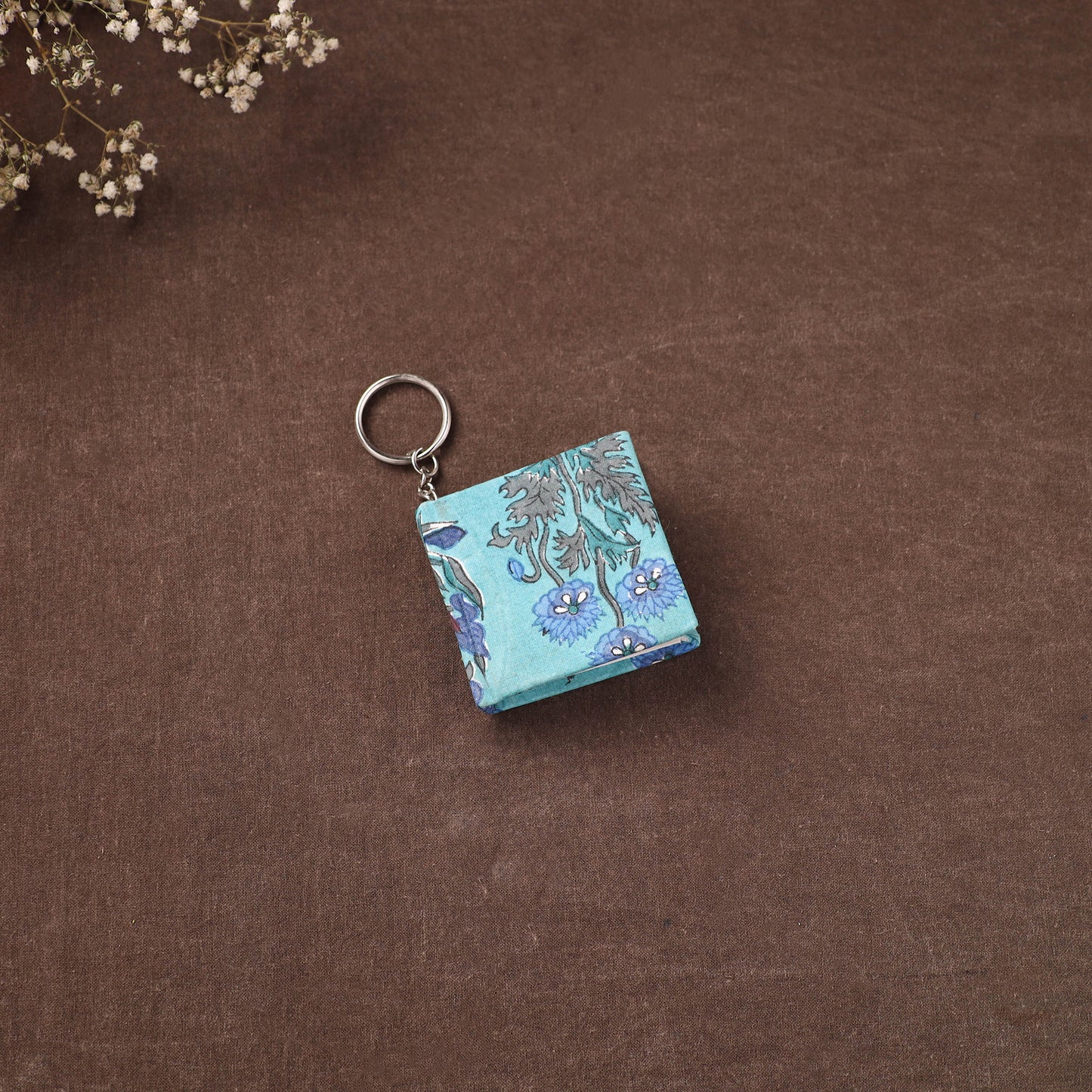 Mini Diary Keychain in Floral Prints Cover 17