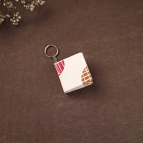 Mini Diary Keychain in Floral Prints Cover 19