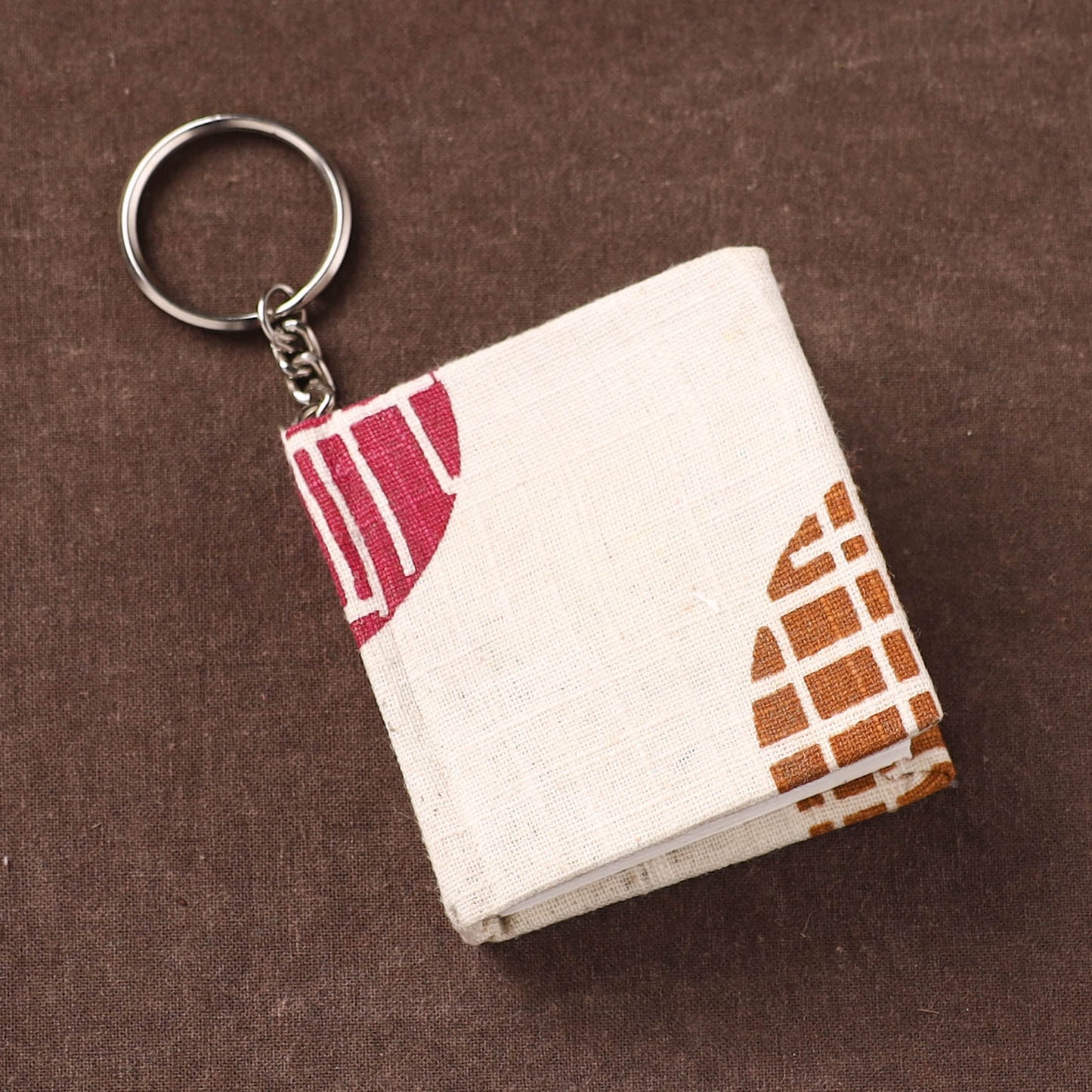 Mini Diary Keychain in Floral Prints Cover 19