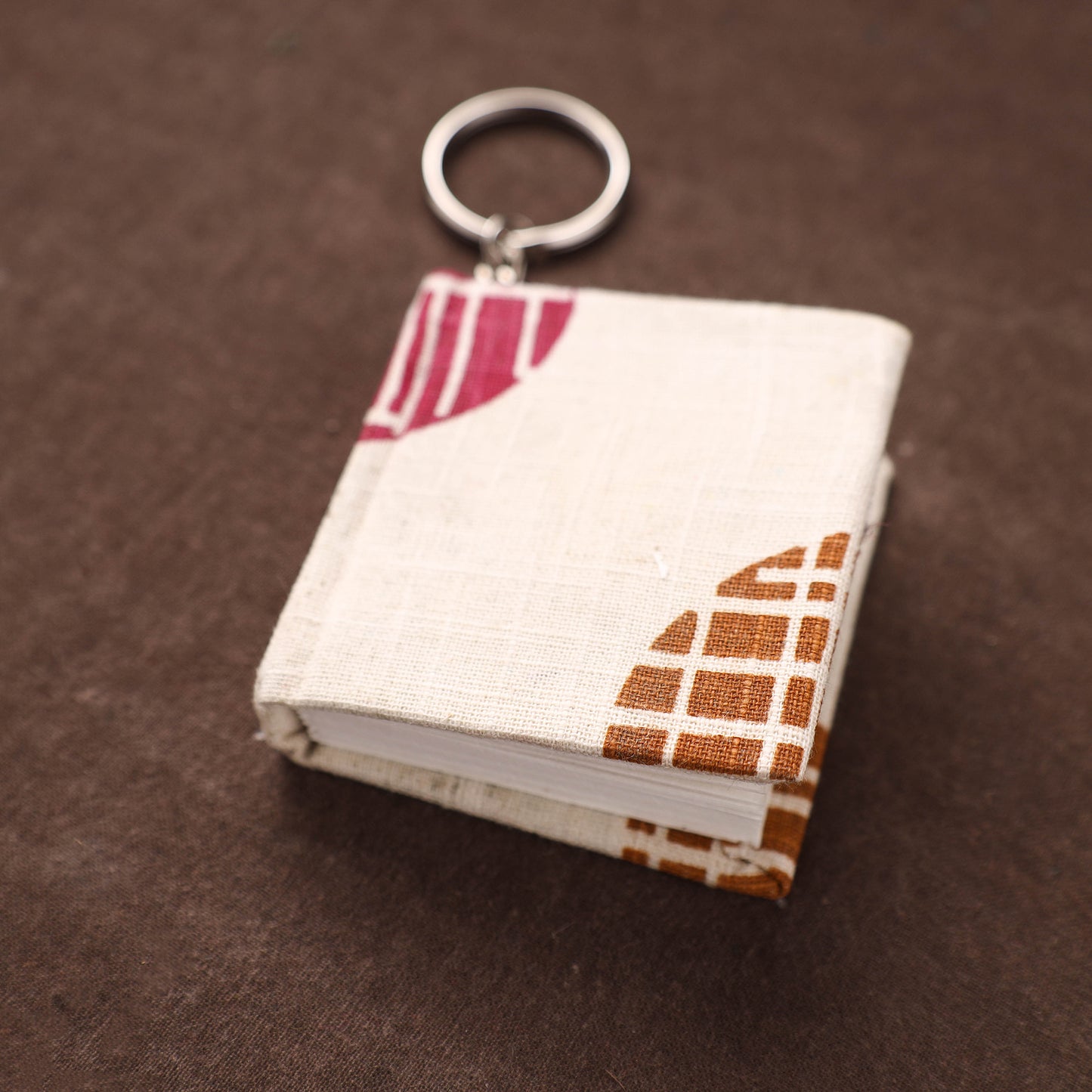 Mini Diary Keychain in Floral Prints Cover 19