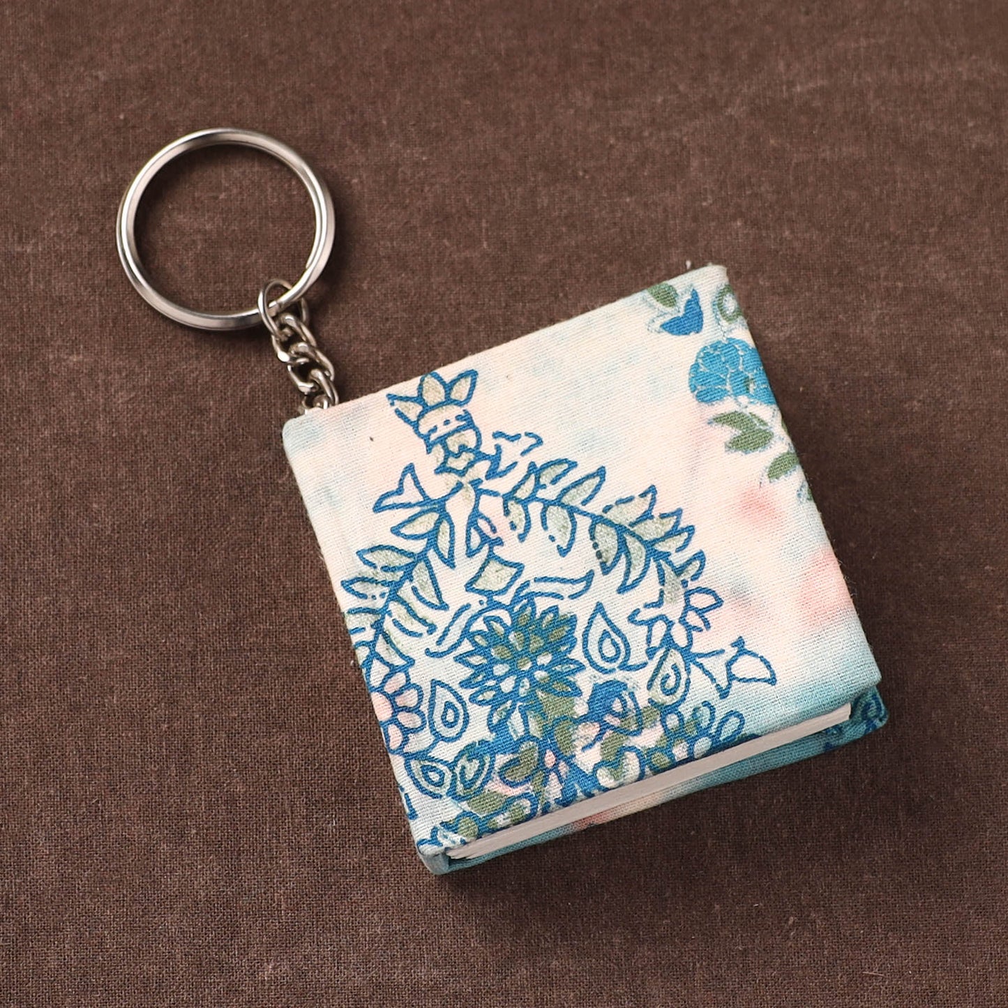 Mini Diary Keychain in Floral Prints Cover 21