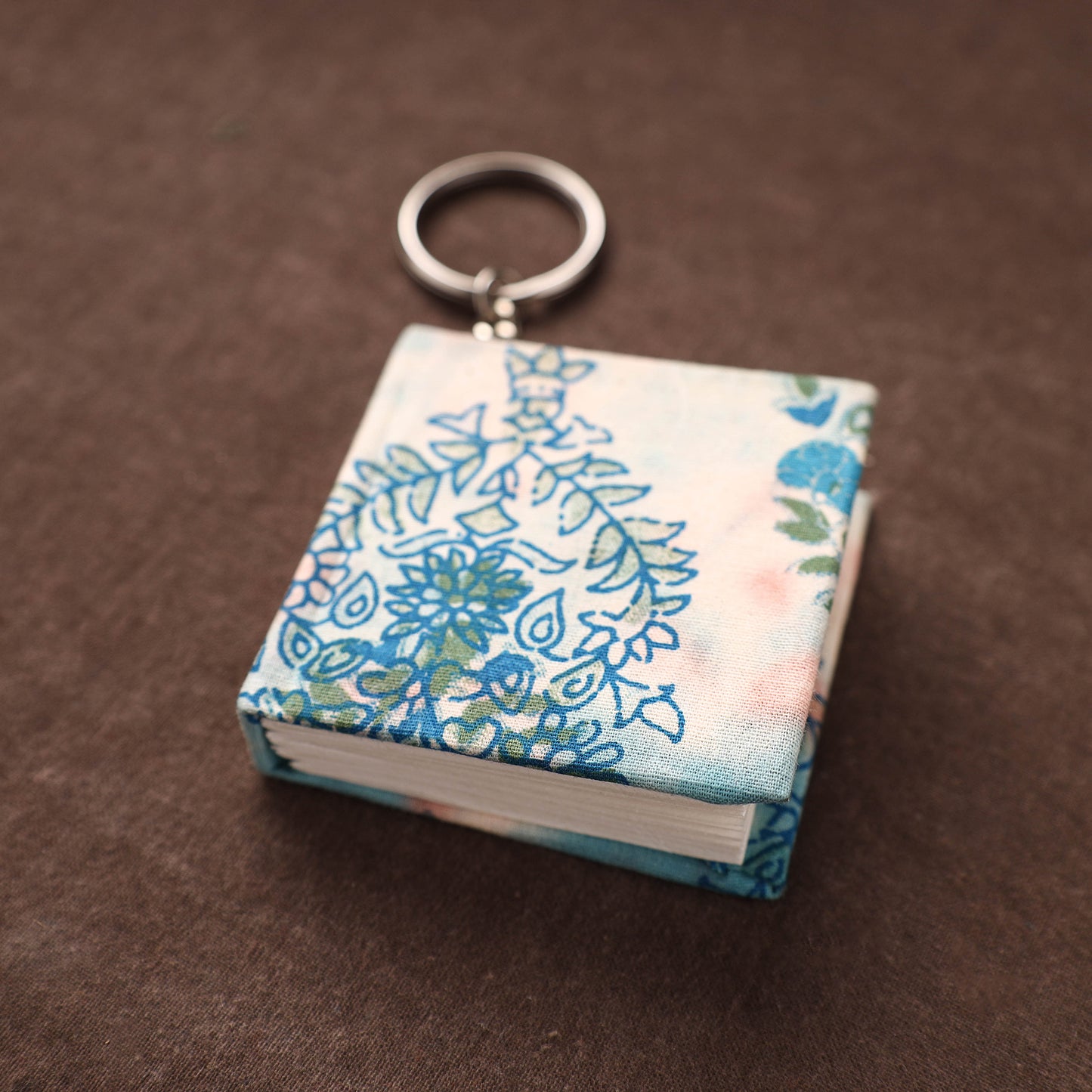 Mini Diary Keychain in Floral Prints Cover 21