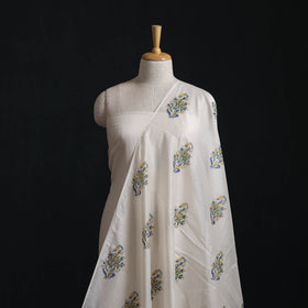 Sanganeri Hand Block Print Chanderi Silk Fabric 11