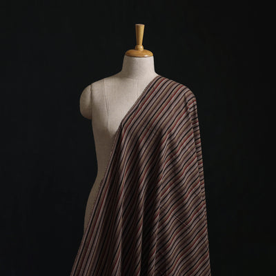 Beige - Jhiri Pure Handloom Cotton Fabric 06