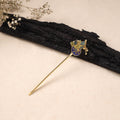 Handcrafted Paka Meenakari Metal Juda Pin 12
