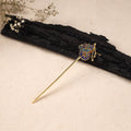Handcrafted Paka Meenakari Metal Juda Pin 13