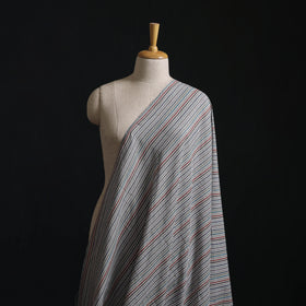 Jhiri Pure Handloom Stripes Cotton Fabric 09