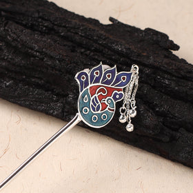 Handcrafted Paka Meenakari Metal Juda Pin 15