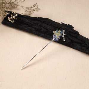 Handcrafted Paka Meenakari Metal Juda Pin 16