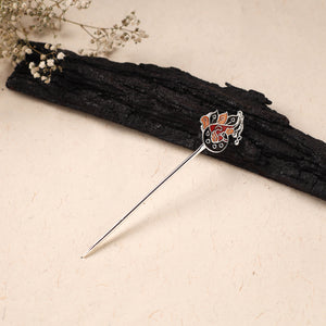 Handcrafted Paka Meenakari Metal Juda Pin 17