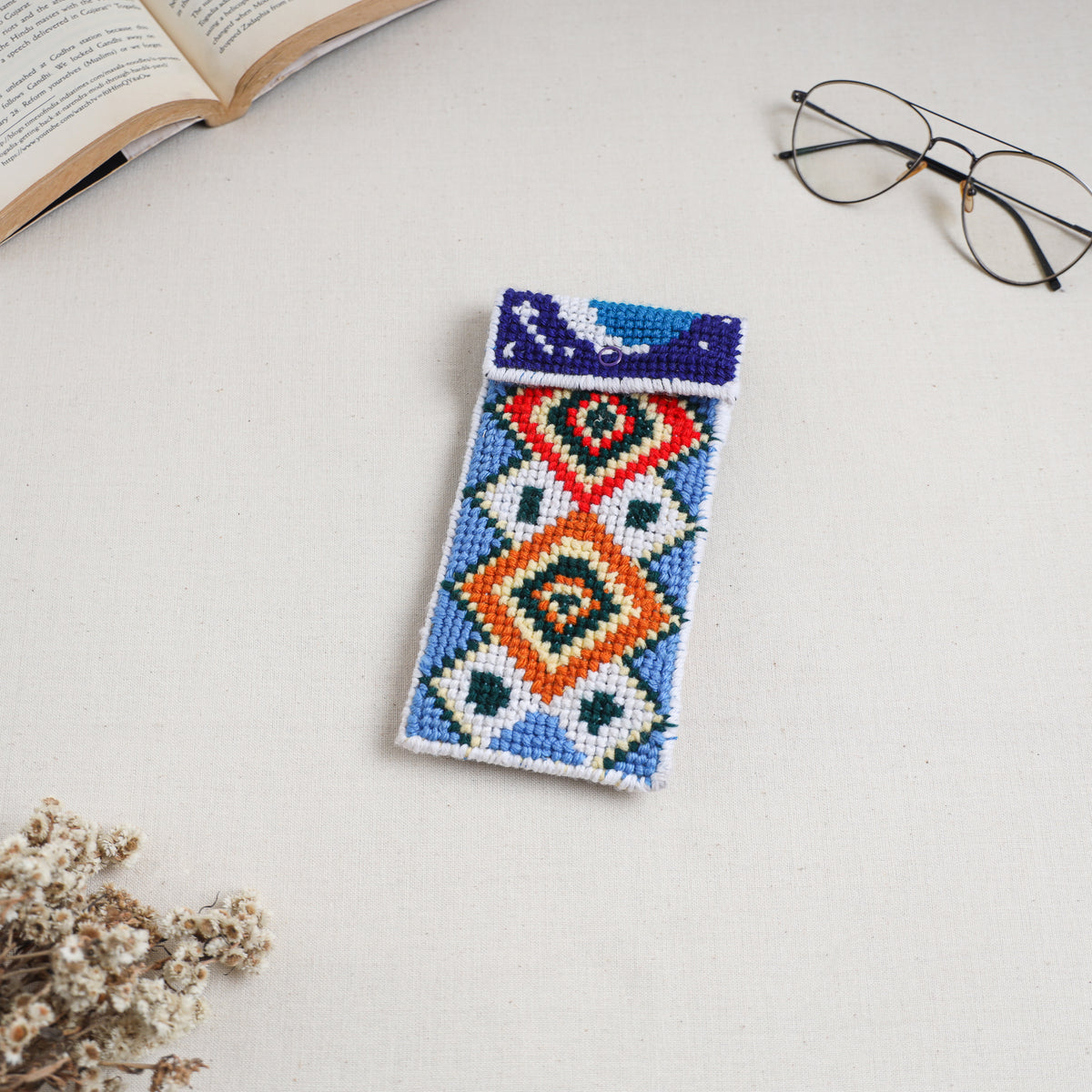 Hand Embroidered Spectacle Pouch 18