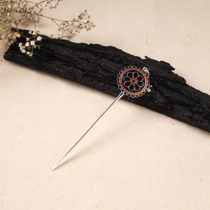 Handcrafted Paka Meenakari Metal Juda Pin 21