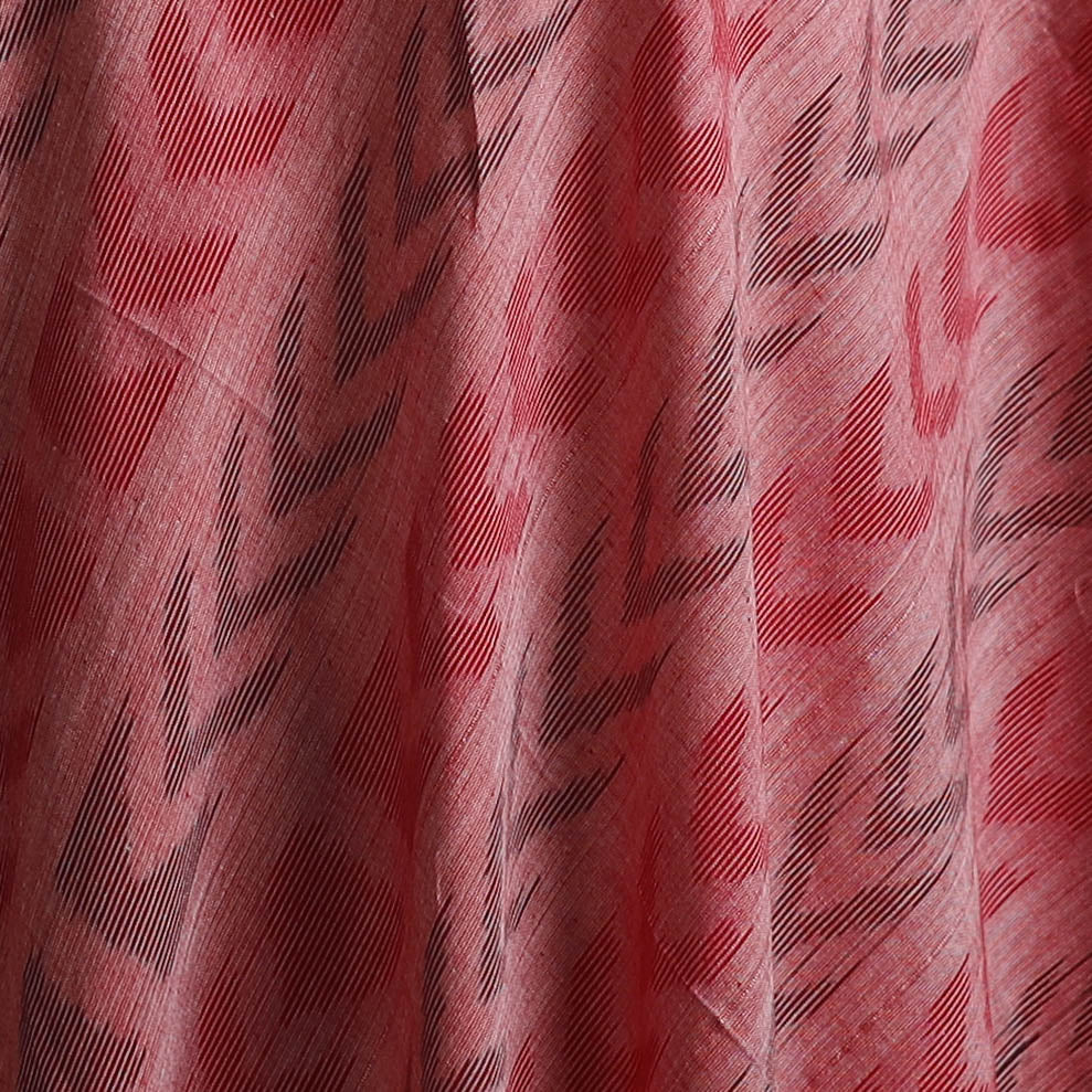 Pink - Sambalpuri Ikat Weave Cotton Fabric 01