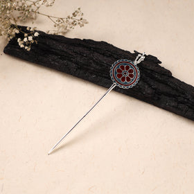 Handcrafted Paka Meenakari Metal Juda Pin 26