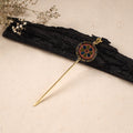 Handcrafted Paka Meenakari Metal Juda Pin 28