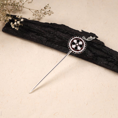 Handcrafted Paka Meenakari Metal Juda Pin 29