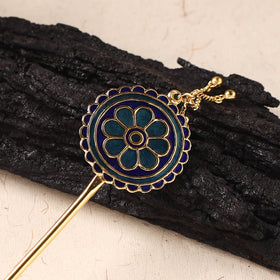Handcrafted Paka Meenakari Metal Juda Pin 30