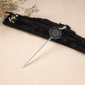 Handcrafted Paka Meenakari Metal Juda Pin 34