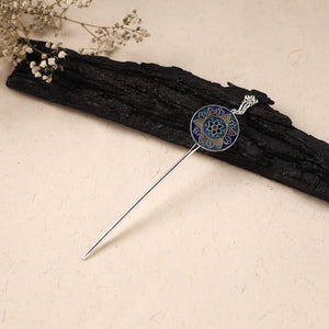 Handcrafted Paka Meenakari Metal Juda Pin 36