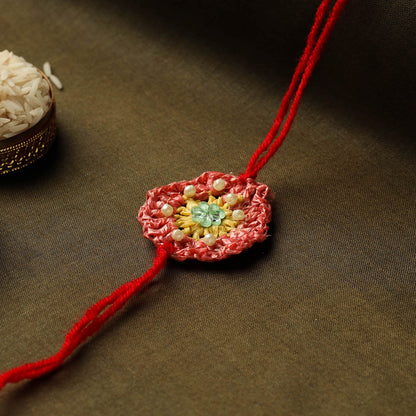 Handmade Upcycled Weave Rakhi by Khamir (Assorted)