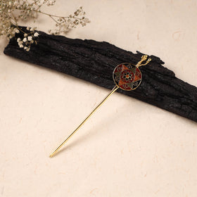 Handcrafted Paka Meenakari Metal Juda Pin 43