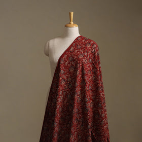 Red - Ajrakh Hand Block Print Natural Dyed Cotton Fabric 02