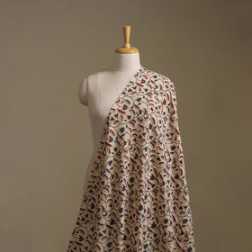 Cream - Ajrakh Hand Block Print Natural Dyed Cotton Fabric 05
